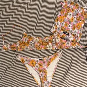 Triangl Swimwear Pink Floral Bikini